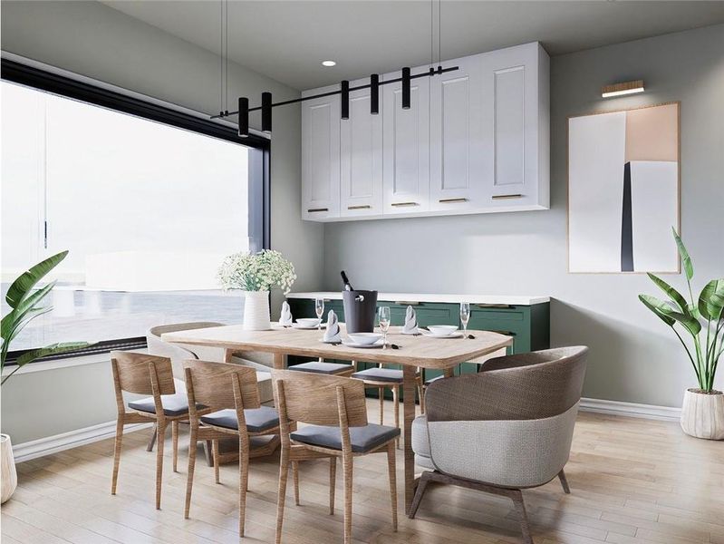 Furnished interior view inside a new home in , Decatur (Image 8).