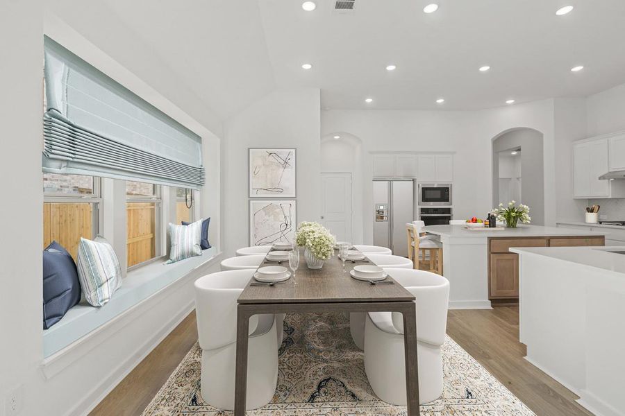 Furnished interior view inside a new home in Sunterra, Katy (Image 14).