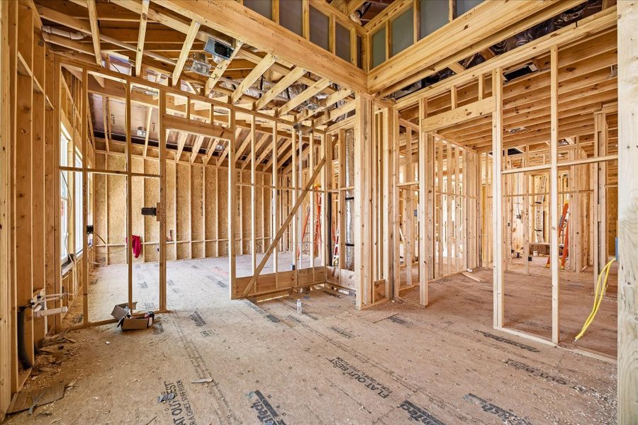 Alternate view of primary bathroom and closet *Current construction 4/7/26