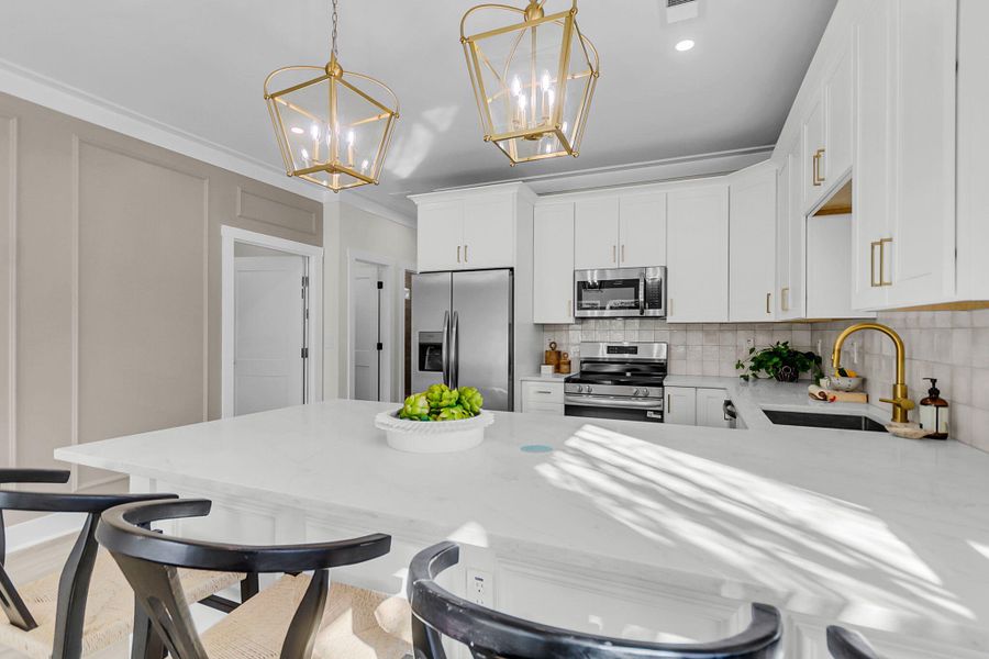 Furnished interior view inside a new home in , Charleston (Image 9).