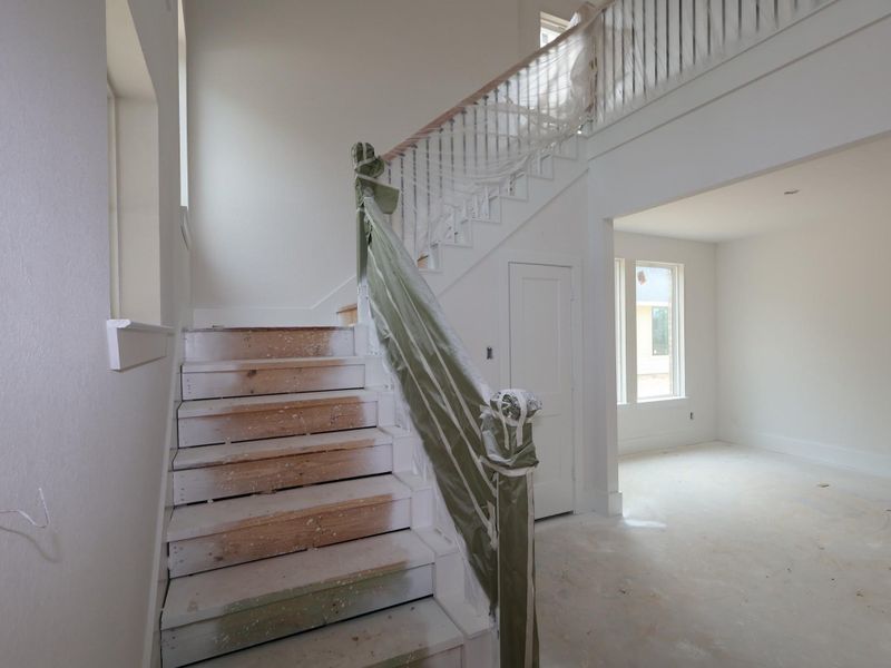 In-progress construction of a new home in The Oaks on 6th Street, Magnolia, TX (Image 5).
