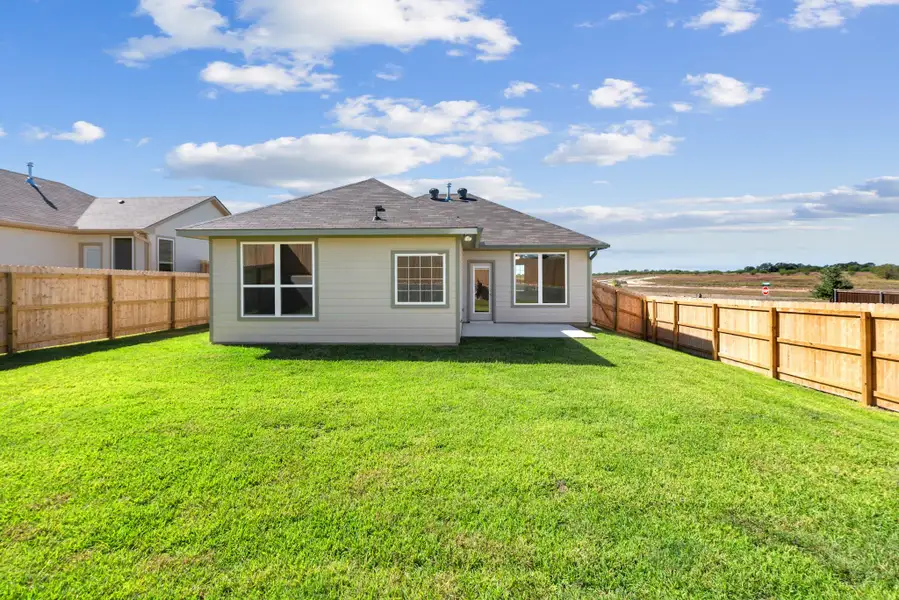 Exterior details and patio area of a home in , Brenham (Image 1). Exterior details and patio area of a home in , Brenham (Image 1).