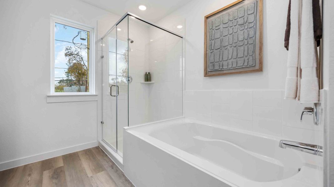 Furnished interior view inside a new home in Mansfield Park, Houston (Image 6).