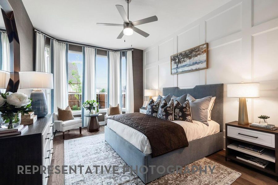 Furnished interior view inside a new home in Grand Central Park, Conroe (Image 8).