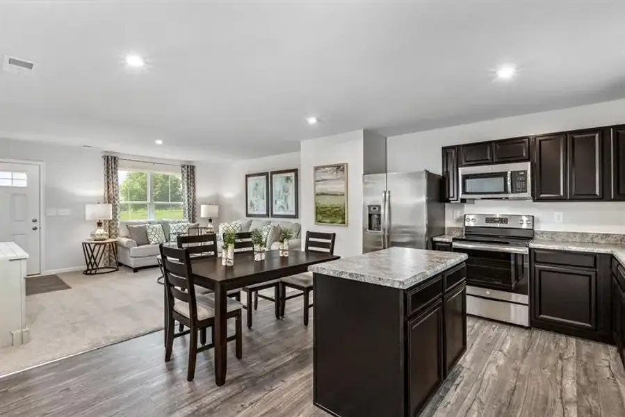 Furnished interior view inside a new home in Cameron Ridge 2-Story, Columbia (Image 10).