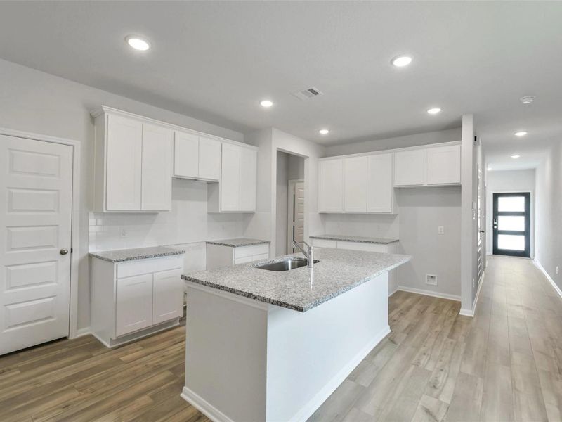 Furnished interior view inside a new home in Caney Creek Place, Conroe (Image 7). Furnished interior view inside a new home in Caney Creek Place, Conroe (Image 7).