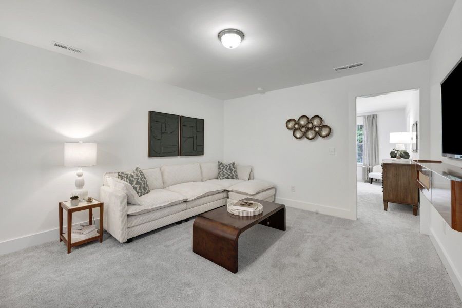 Representative furnished interior of a home built from the Aurora by Mattamy Homes in Ashmore Townes, Garner (Image 16).