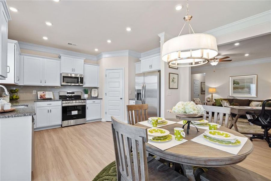 Furnished interior view inside a new home in Johnson Crossing, Cartersville (Image 11).