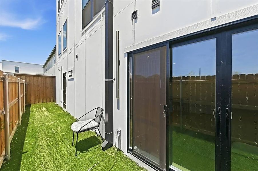 Exterior details and patio area of a home in , Dallas (Image 28).