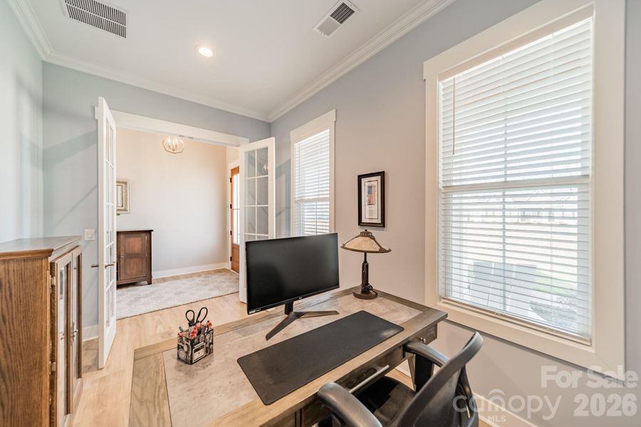 Furnished interior view inside a new home in , Clover (Image 11).