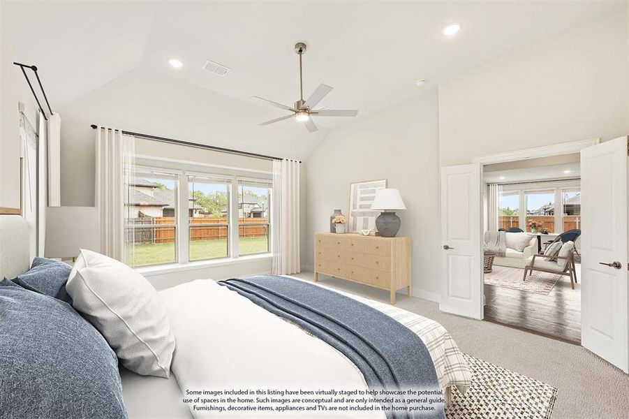 Furnished interior view inside a new home in Triple Diamond Ranch, Mansfield (Image 13).