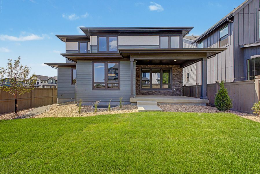 Exterior details and patio area of a home in West Grange, Longmont (Image 26). Exterior details and patio area of a home in West Grange, Longmont (Image 26).