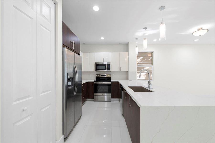 Furnished interior view inside a new home in , Fort Lauderdale (Image 10).