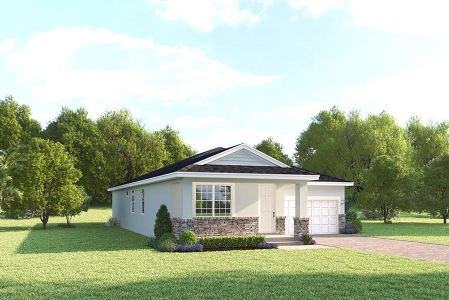 Front exterior of a home in the The Palms at Venetian Bay community, located in New Smyrna Beach, FL (Image 4).