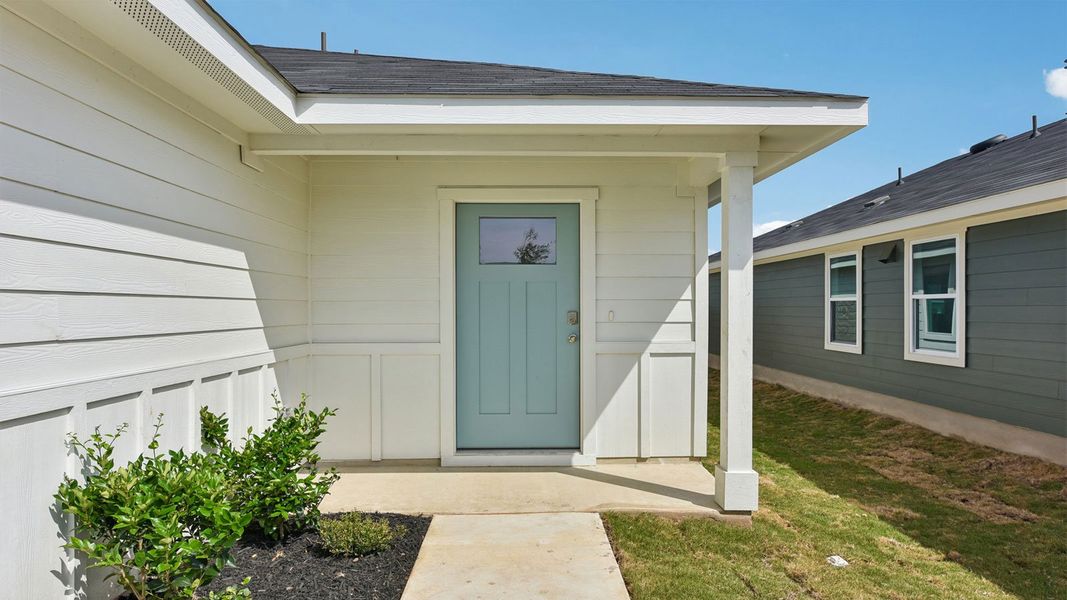 Exterior details and patio area of a home in Watermill, Uhland (Image 3). Exterior details and patio area of a home in Watermill, Uhland (Image 3).