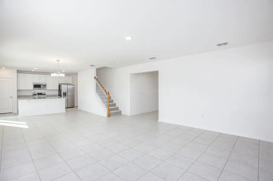 Representative unfurnished interior of a home built from the Melbourne by Maronda Homes in Highland Park, Newberry (Image 11). Representative unfurnished interior of a home built from the Melbourne by Maronda Homes in Highland Park, Newberry (Image 11).