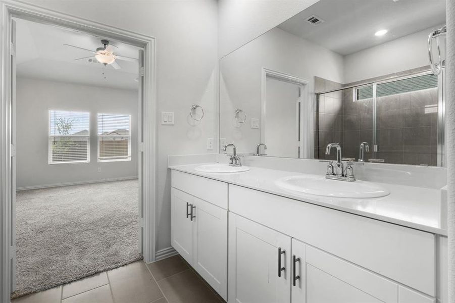 Furnished interior view inside a new home in Cibolo Hills, Fort Worth (Image 12). Furnished interior view inside a new home in Cibolo Hills, Fort Worth (Image 12).