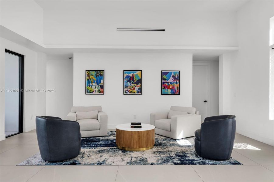 Furnished interior view inside a new home in , Miami (Image 33).