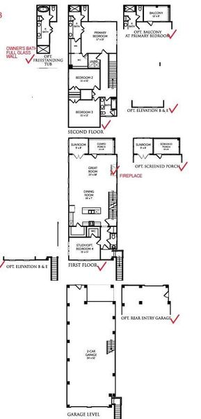 2D floor plan layout of this home in Central Park, Charleston, SC (Image 4).