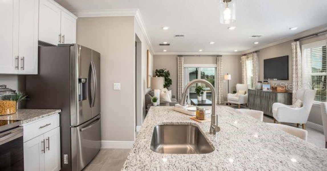Furnished interior view inside a new home in Avalon Woods, Newberry (Image 23).
