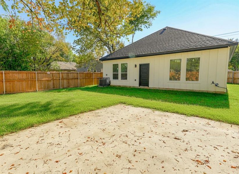 Exterior details and patio area of a home in , Dallas (Image 3). Exterior details and patio area of a home in , Dallas (Image 3).