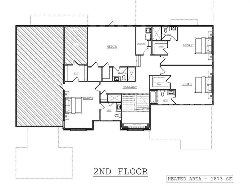 2D floor plan layout of this home in , Marietta, GA (Image 4).