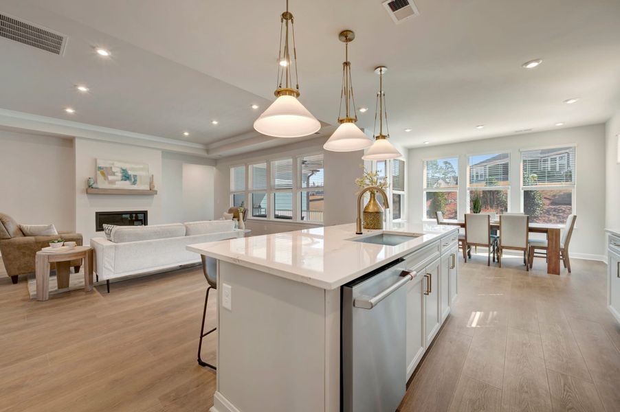 Representative furnished interior of a home built from the Aspen Creek by Tri Pointe Homes in Altis At Serenity | A 55+ Community, Fuquay Varina (Image 5).