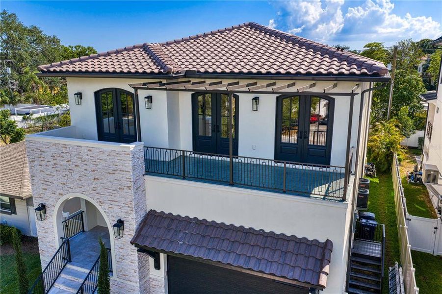 Exterior details and patio area of a home in , Tampa (Image 37). Exterior details and patio area of a home in , Tampa (Image 37).