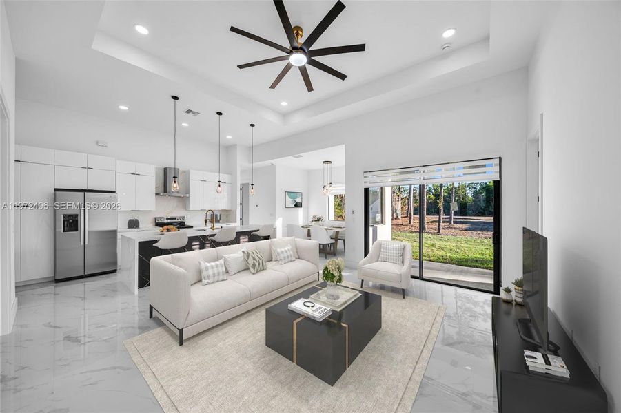 Furnished interior view inside a new home in , Lehigh Acres (Image 12).