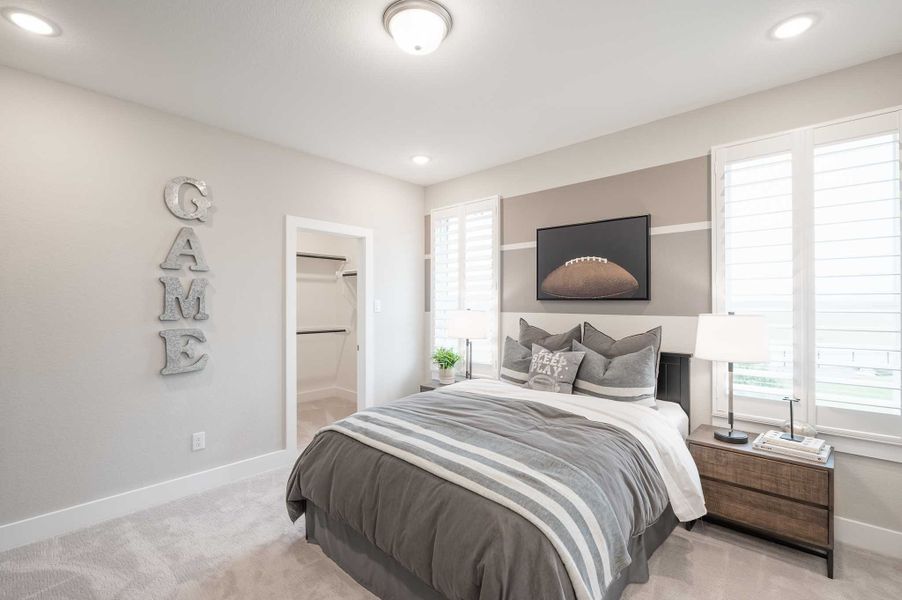 Representative furnished interior of a home built from the Milan by Tri Pointe Homes in Dunham Pointe, Cypress (Image 49).