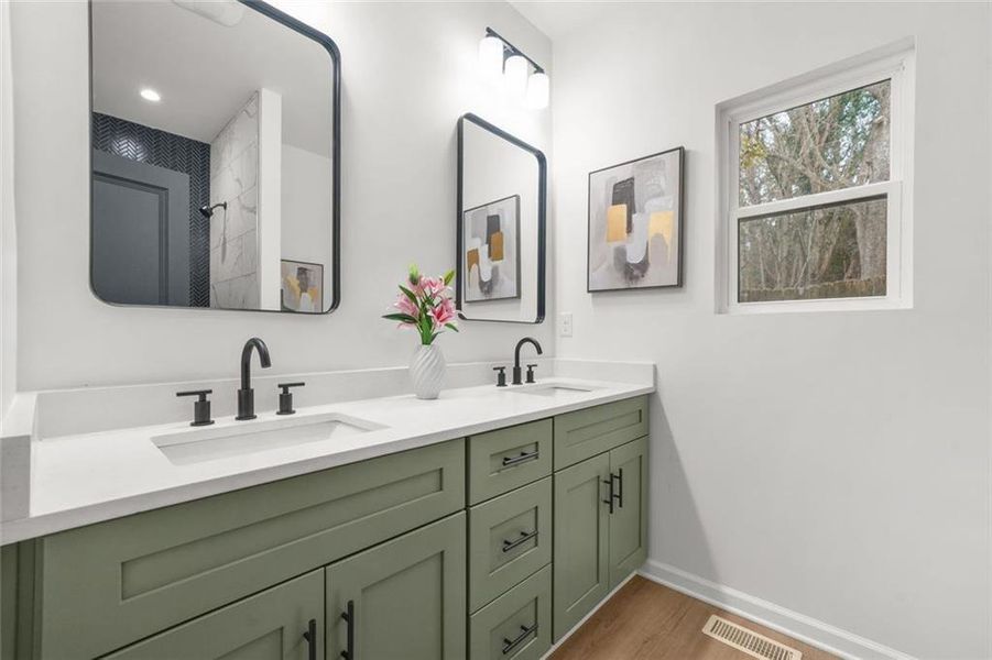 Furnished interior view inside a new home in , Atlanta (Image 4).