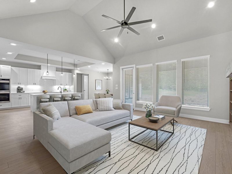 Furnished interior view inside a new home in , Dayton (Image 6).