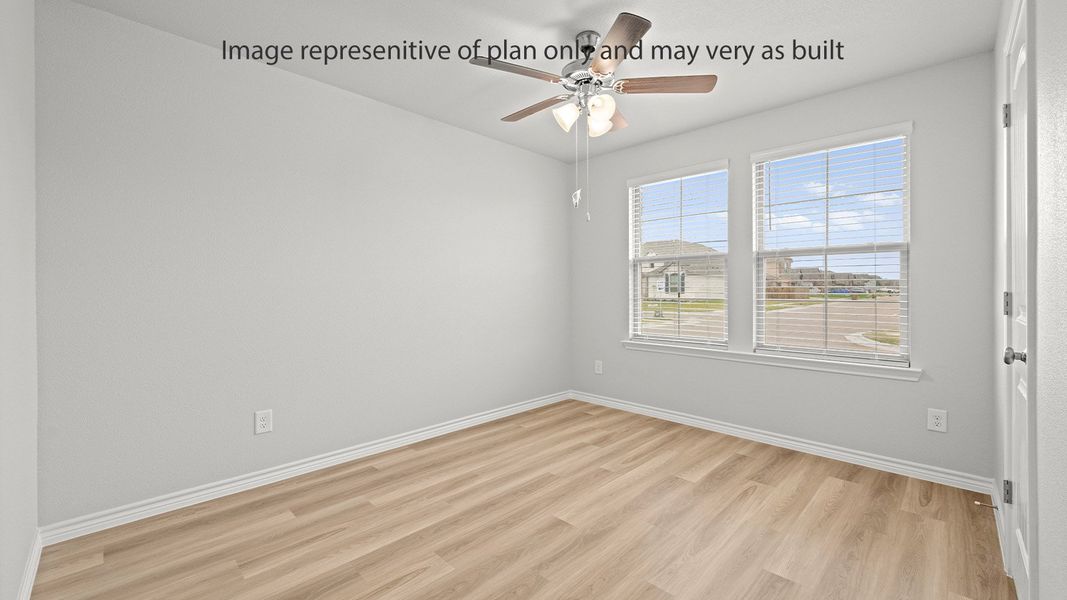 Representative unfurnished interior of a home built from the Eureka by D.R. Horton in King's Landing, Corpus Christi (Image 20). Representative unfurnished interior of a home built from the Eureka by D.R. Horton in King's Landing, Corpus Christi (Image 20).