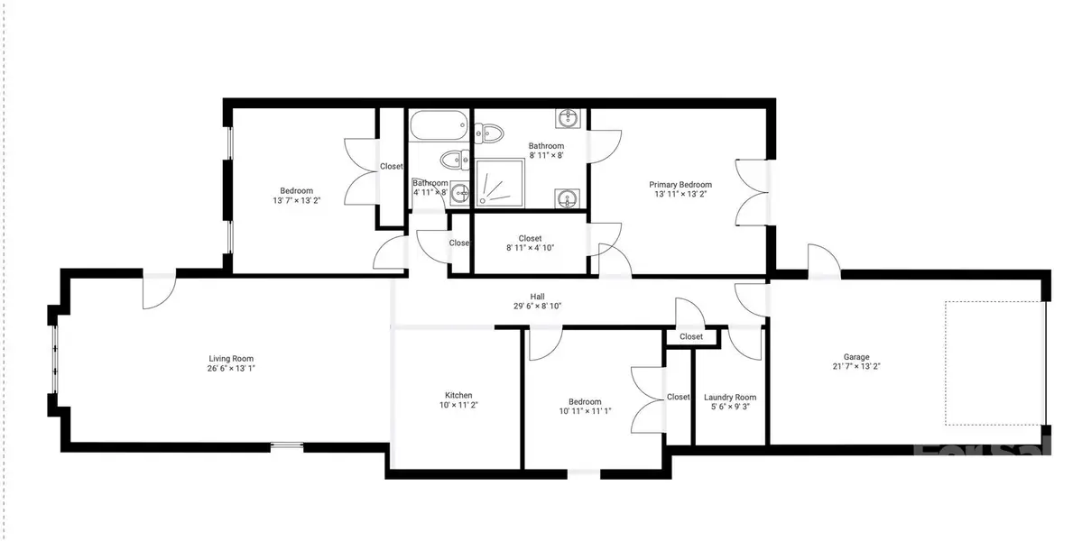2D floor plan layout of this home in , Morganton, NC (Image 3).