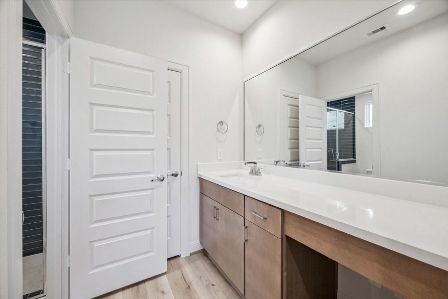 Furnished interior view inside a new home in Hardy Skyline, Houston (Image 4). Furnished interior view inside a new home in Hardy Skyline, Houston (Image 4).