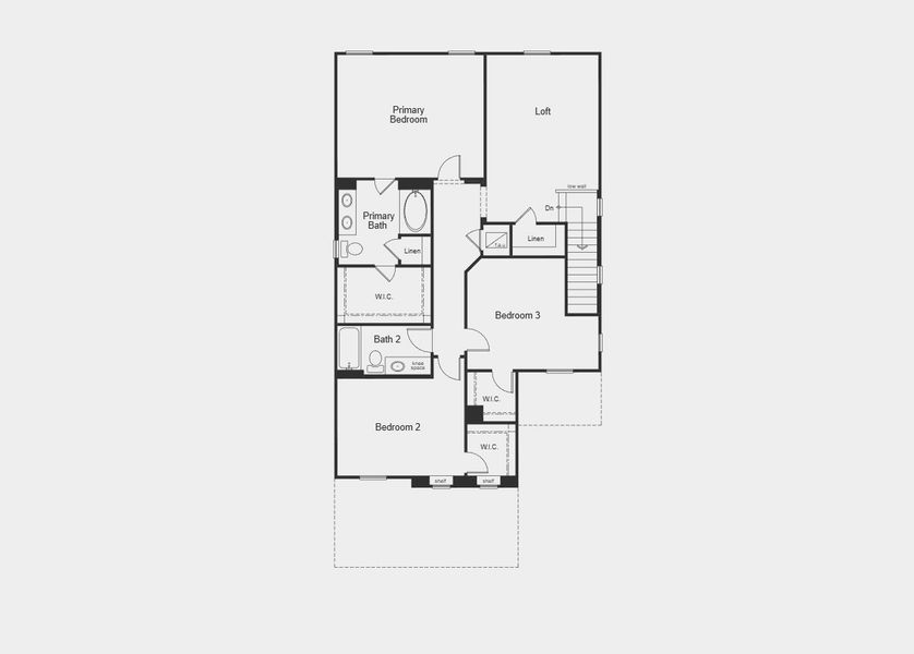 2D floor plan layout for the 2387 by KB Home in Maplewood, St. Augustine, FL (Image 3).