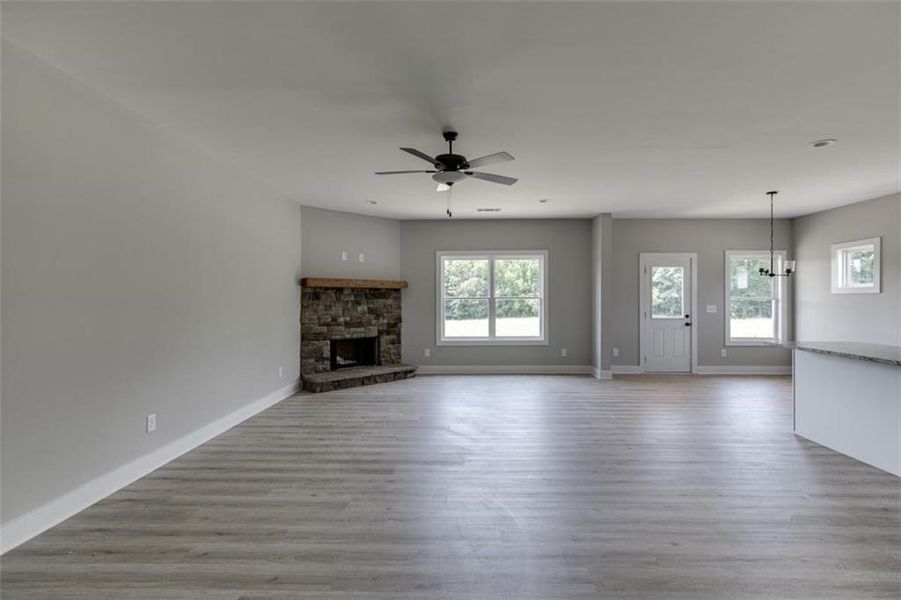 Spacious, unfurnished interior of a new home in , Hartwell (Image 30).