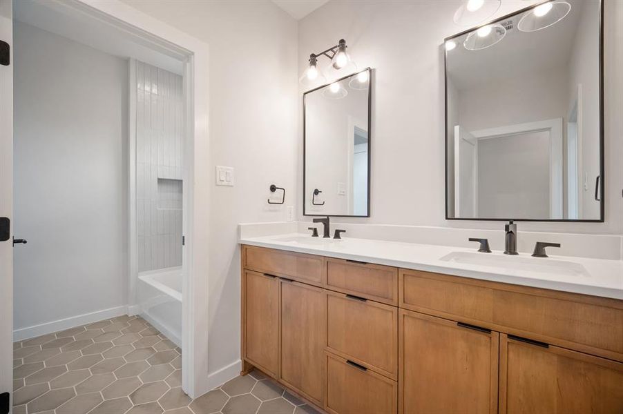 Furnished interior view inside a new home in , Dallas (Image 5).