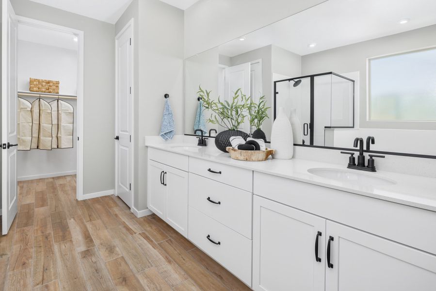 Representative furnished interior of a home built from the Imperial by Beazer Homes in Montana Vista - Summit, Buckeye (Image 11).