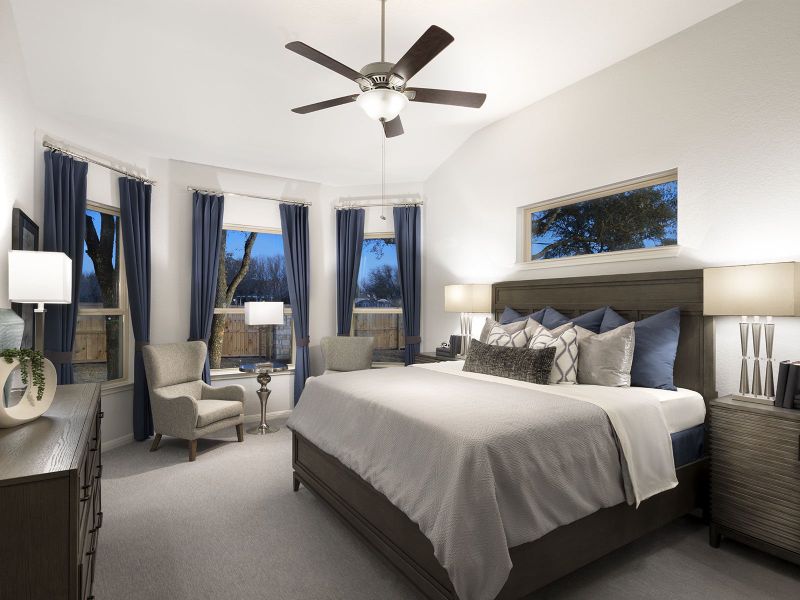 Furnished interior view inside a new home in Estancia Ranch - Classic Series, San Antonio (Image 3).