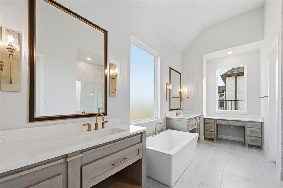 Furnished interior view inside a new home in Saddle Star Estates, Rockwall (Image 5).
