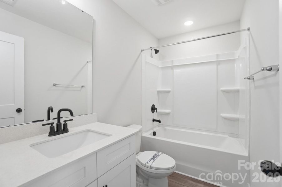 Furnished interior view inside a new home in Blythe Mill Townhomes, Waxhaw (Image 13).