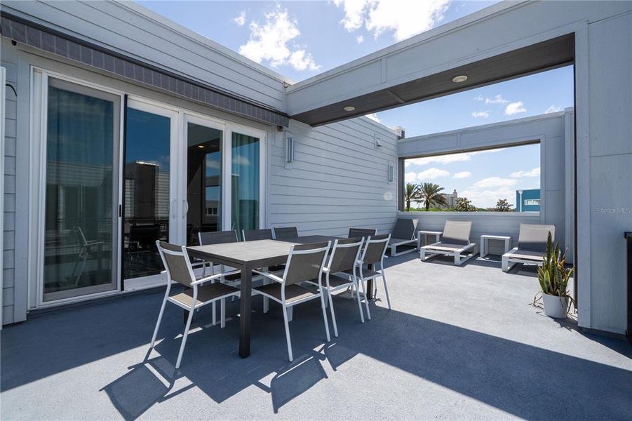 Exterior details and patio area of a home in , Reunion (Image 2). Exterior details and patio area of a home in , Reunion (Image 2).