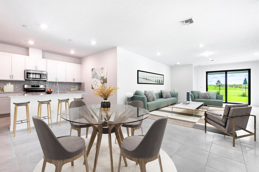 Furnished interior view inside a new home in , Loxahatchee (Image 3).