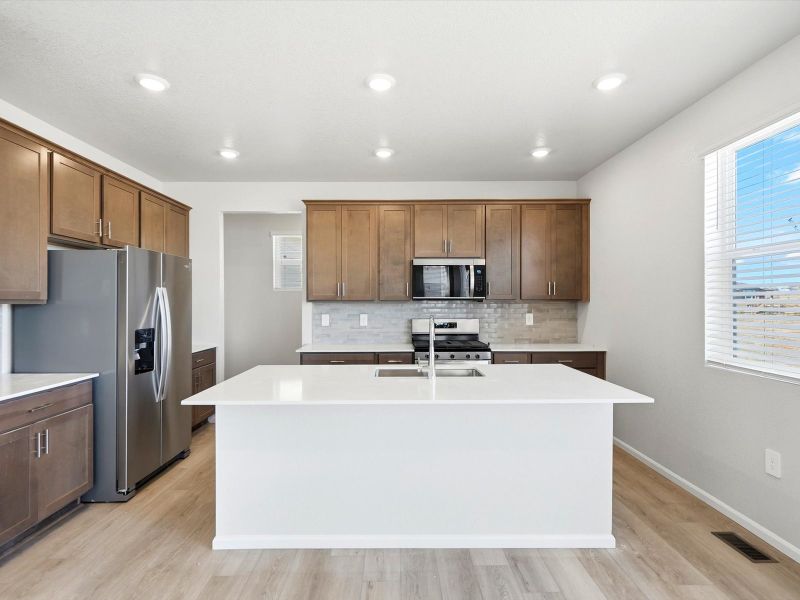 Furnished interior view inside a new home in Meridian Ranch, Peyton (Image 5).