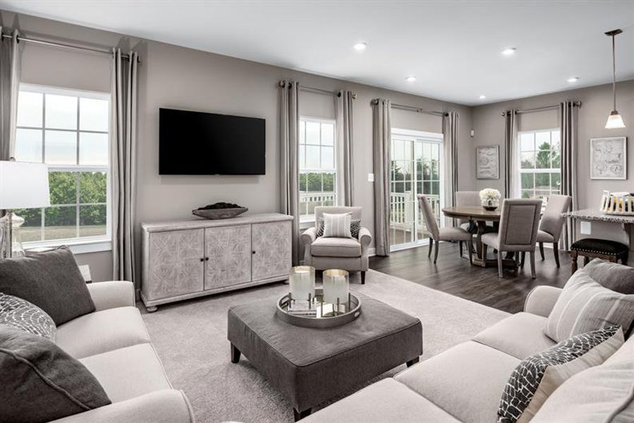 Representative furnished interior of a home built from the Alberti Ranch by Ryan Homes in Albemarle, Hertford (Image 2).