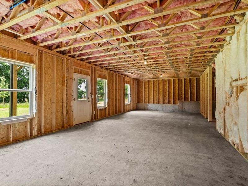 In-progress construction of a new home in Wehunt Meadows, Hoschton, GA (Image 43).