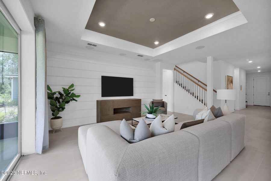 Furnished interior view inside a new home in Westerly Park at Wildlight, Yulee (Image 14).