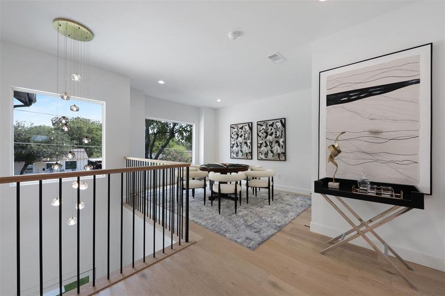Furnished interior view inside a new home in , Dallas (Image 31).
