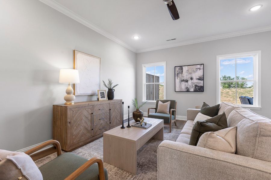 Furnished interior in a model home at The Abaco in Cleveland (Image 23).